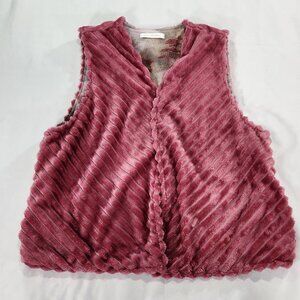 Pink Faux Fur Vest - Reversible Medium
Lot H